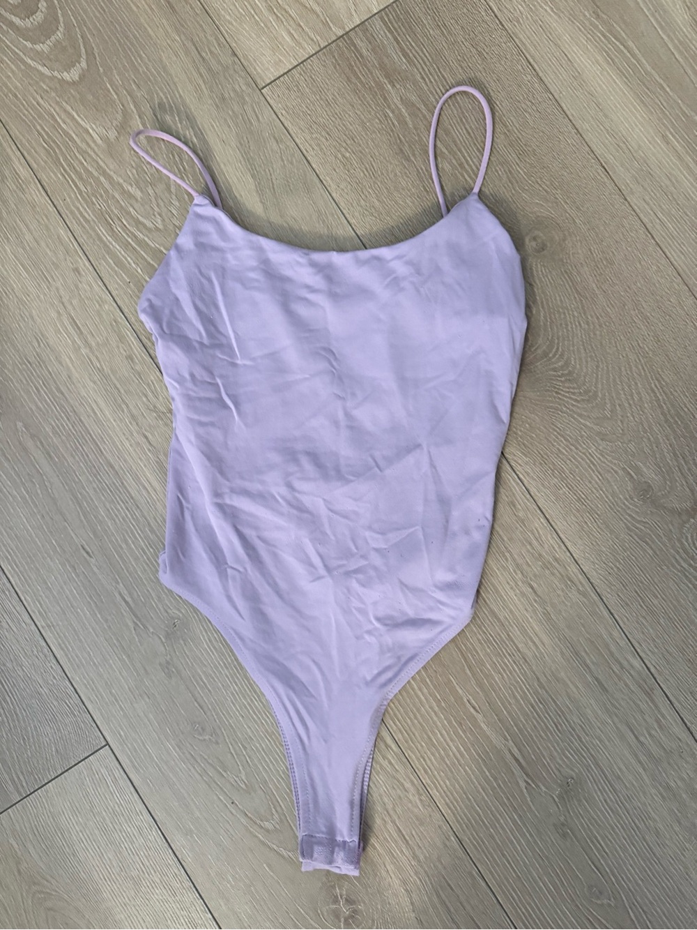 Zara Lilac Spaghetti-Strap Bodysuit